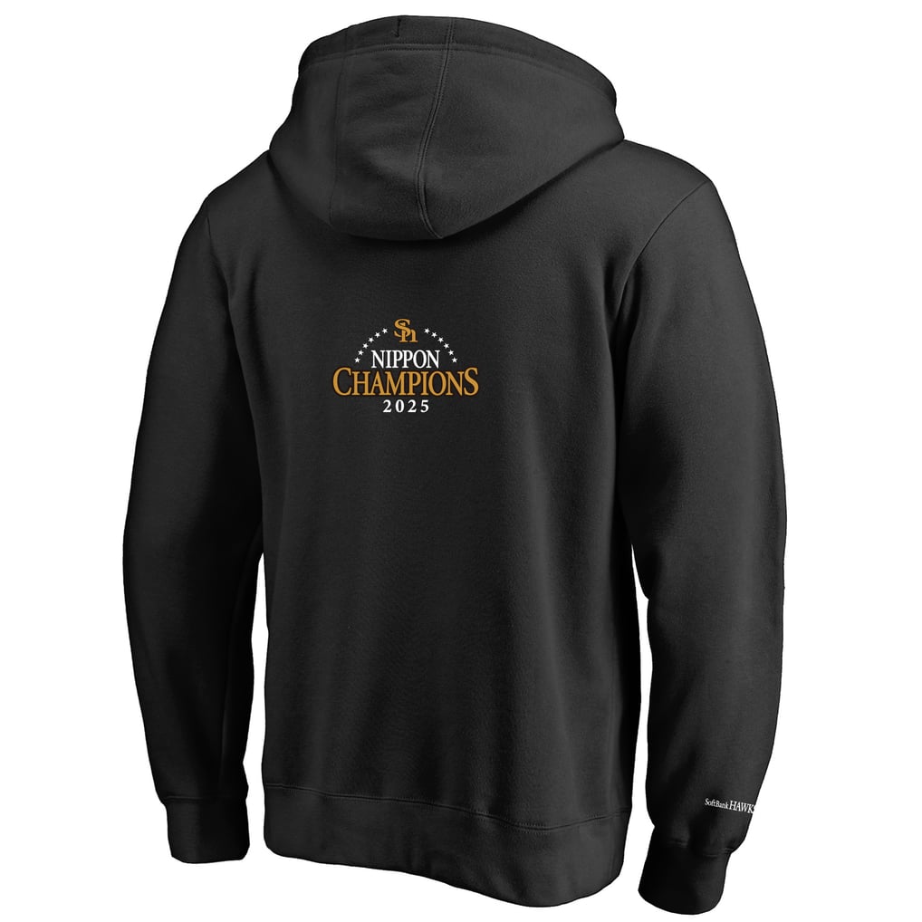 FIDES HAWKS OVERLAP LOGO PARKA 【BLACK】